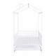 preview thumbnail 24 of 48, Metal House Bed with Fence, With Trundle