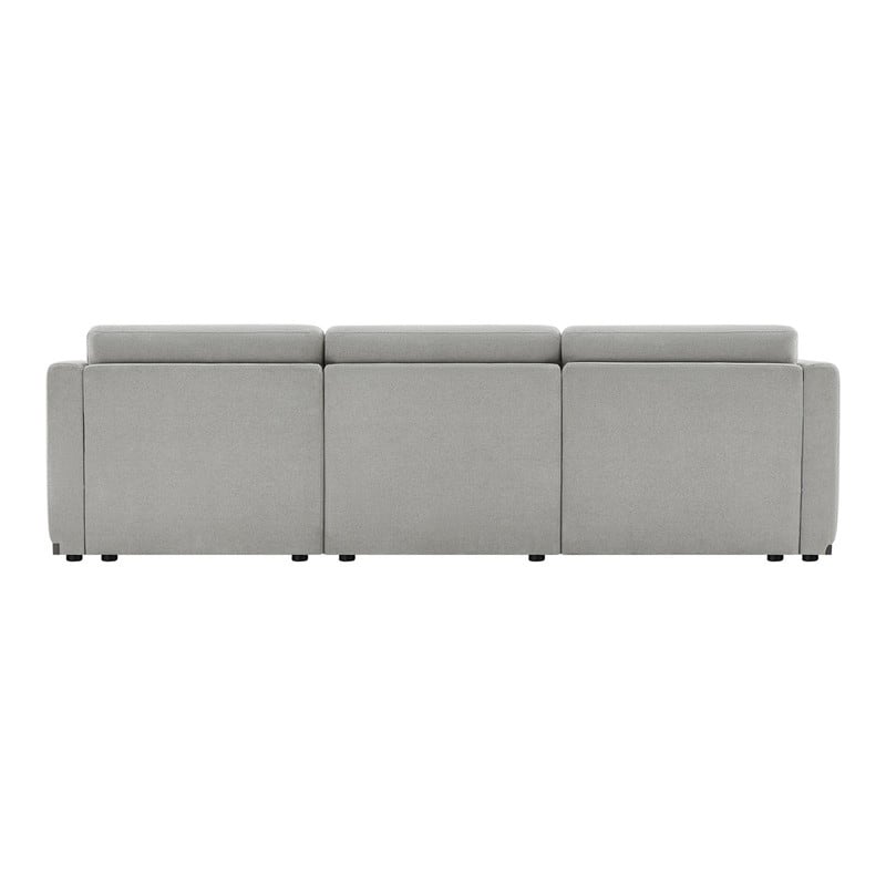 Donna Oversized Modular Sectional Fabric Sofa with Upgraded Wood Base