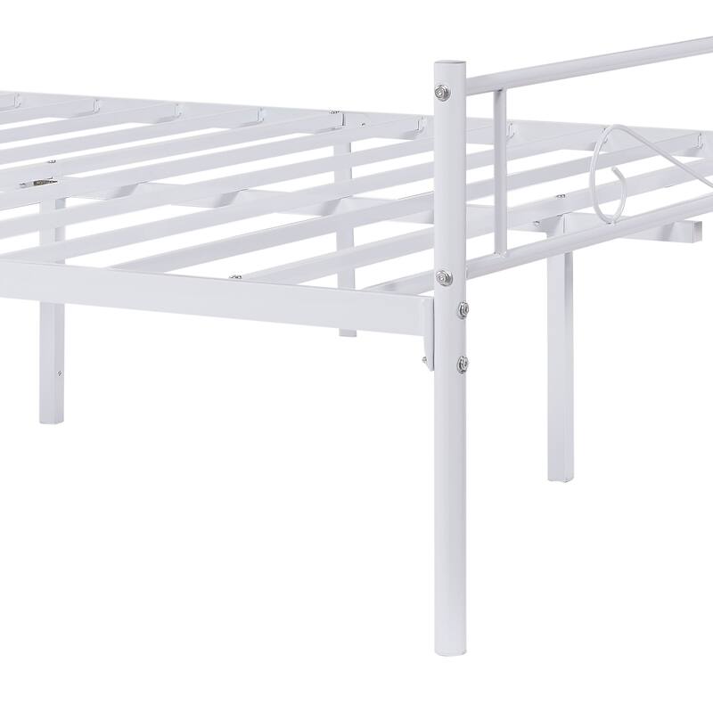 VECELO Premium Platform Bed Frame with Headboard,Easy Set-up Twin/Full/Queen Size Bed