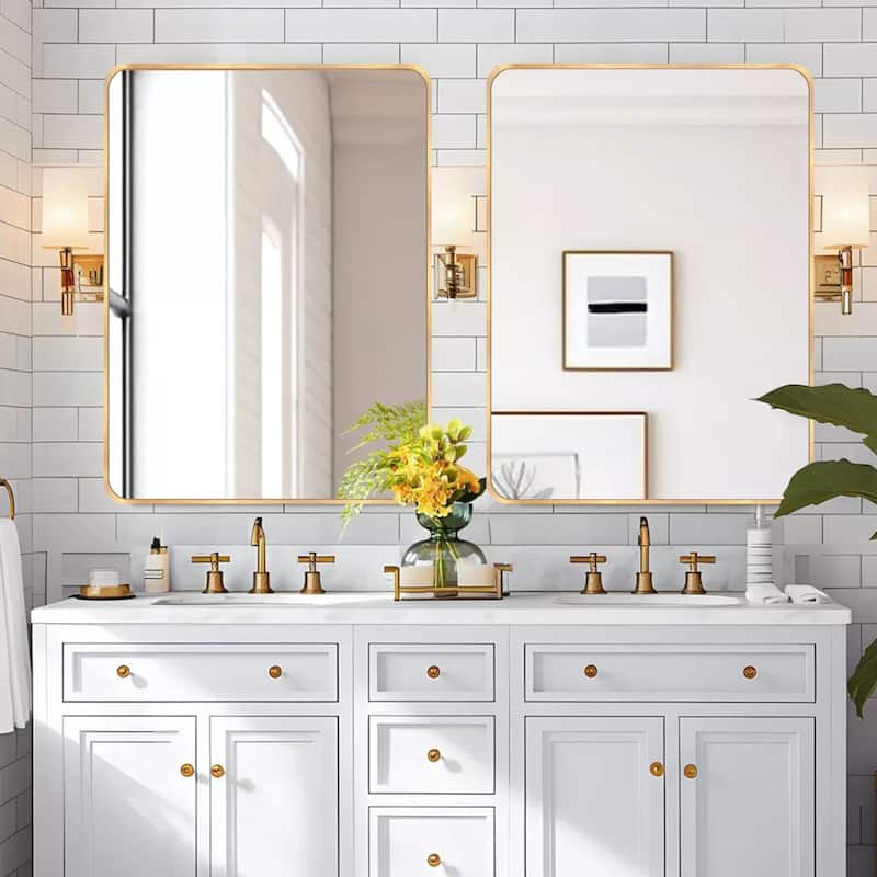 2 Pack Rectangle Vanity Mirror Wall Mirror