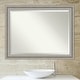 preview thumbnail 15 of 36, Beveled Bathroom Wall Mirror - Parlor Silver Frame