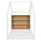 preview thumbnail 6 of 30, LED Metal PlayHouse Bed Frame with Bookshelves