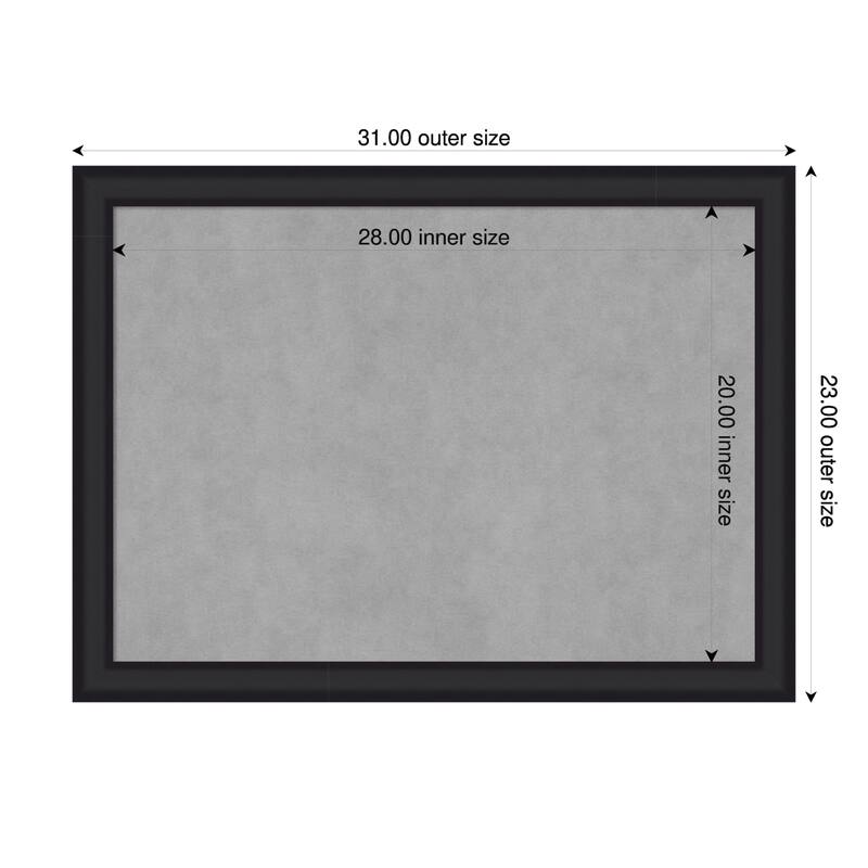 Amanti Art Oliver Black Narrow Framed - 31 x 23 in - Oliver Black Narrow