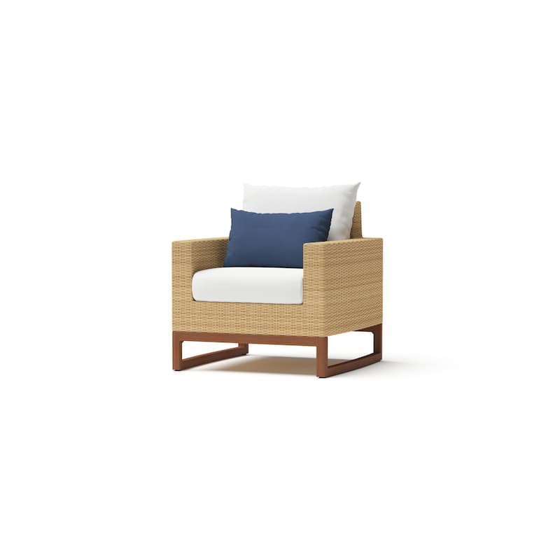 Mili 5 Piece Sunbrella Outdoor Patio Club Chair & Ottoman Set