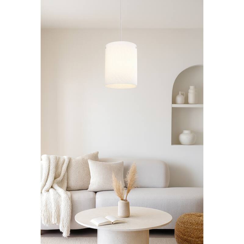 Varaluz Swirled Pendant - Chrome - 12"W x 16"H