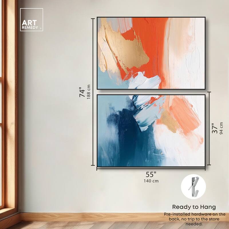 Orange Infusion II Canvas Set of 2 by Art Remedy
