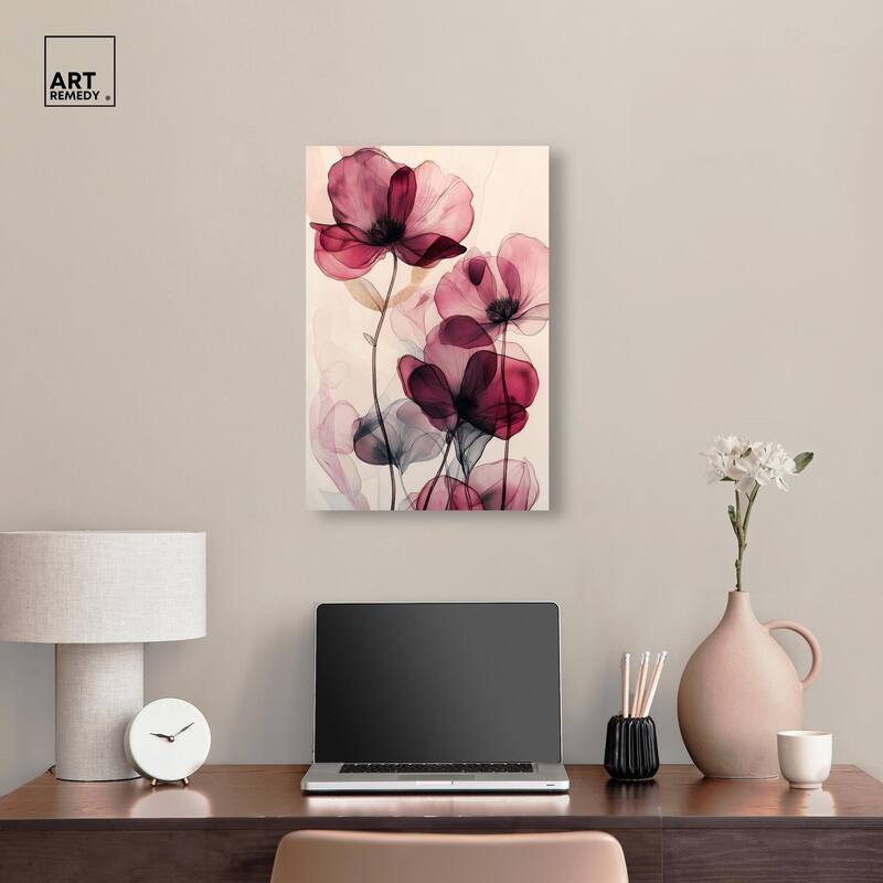 Filigree Flora I Canvas by Art Remedy, Gallery Wrapped