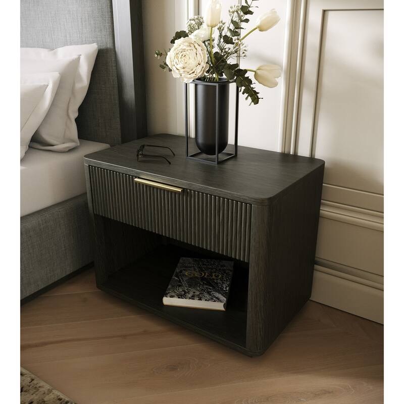 Nova Domus Santa Monica Modern Grey Wash Nightstand