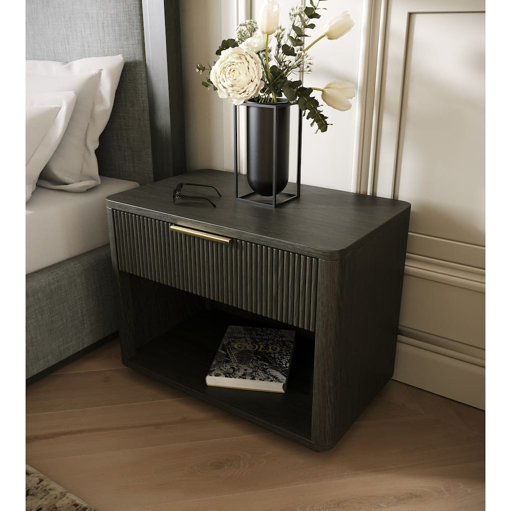 Nova Domus Santa Monica Modern Grey Wash Nightstand