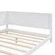preview thumbnail 9 of 8, Full Wood Daybed with Mid-Century Modern Design for Bedroom or Living Room