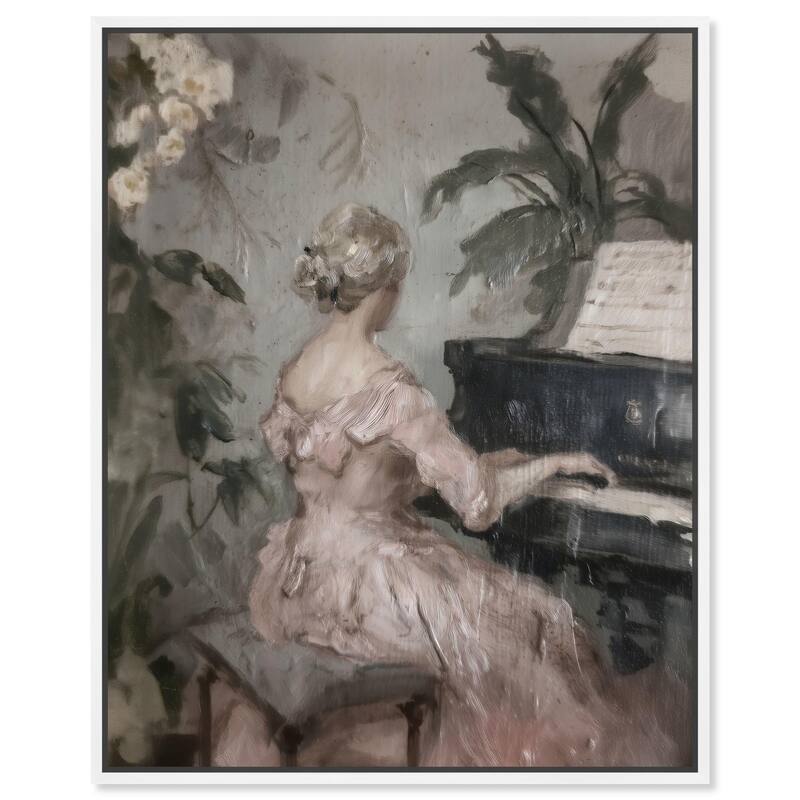 Soft Music Canvas by Art Remedy - White - 24" x 30"