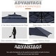 preview thumbnail 5 of 22, MAISON ARTS 10ft 3 Tiers Patio Outdoor Umbrella Matched with most Patio Table with Ventilation Auto-tilt and Crank Lift