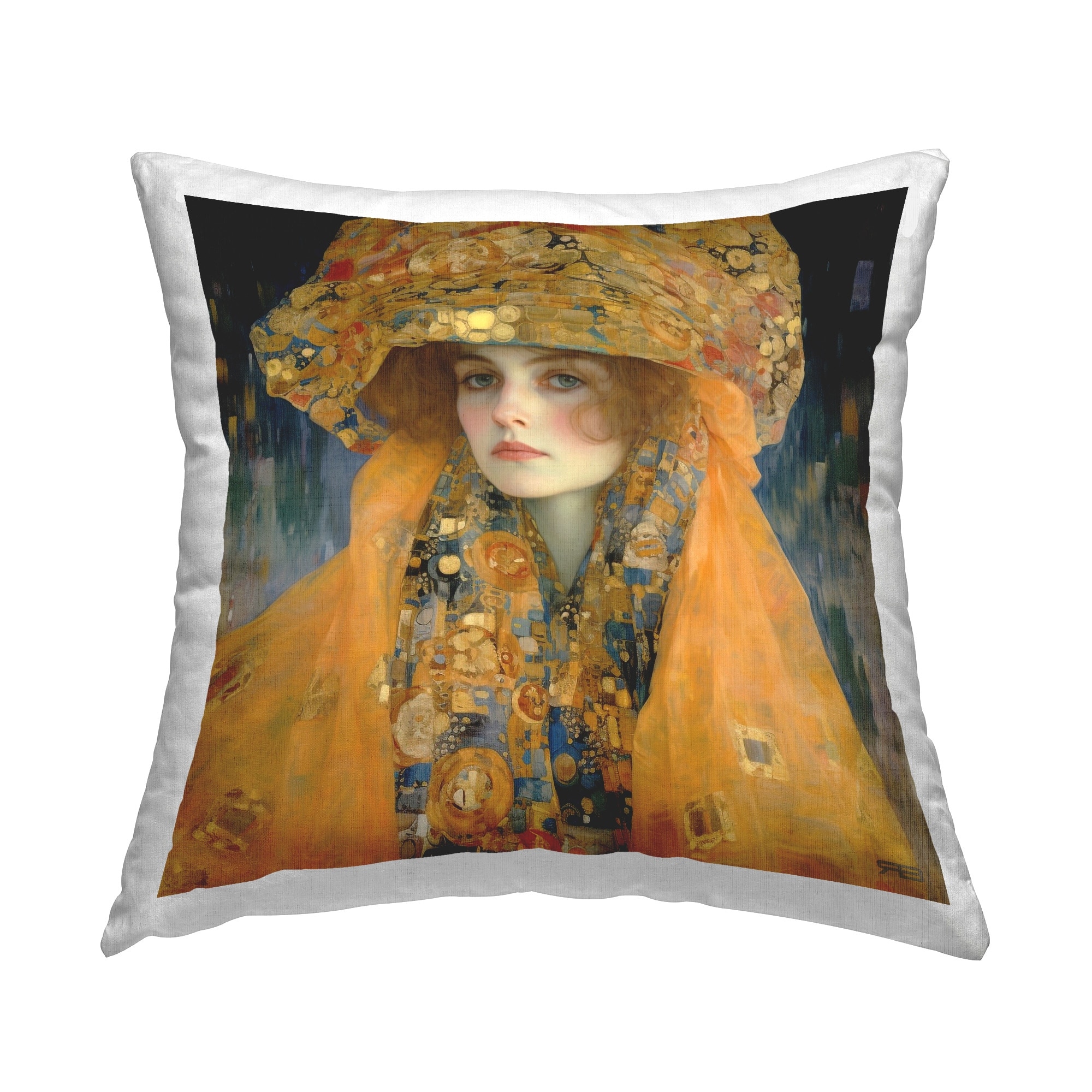 Stupell Luxurious Fashion Woman Decorative Printed Throw Pillow Design by RB