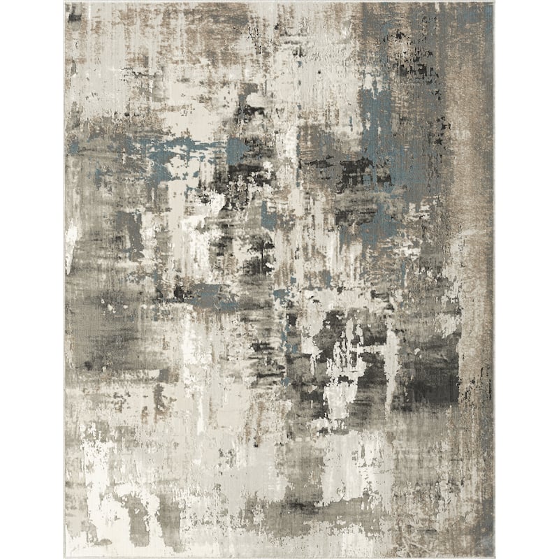 N Natori Serengeti Brushstroke Abstract Area Rug