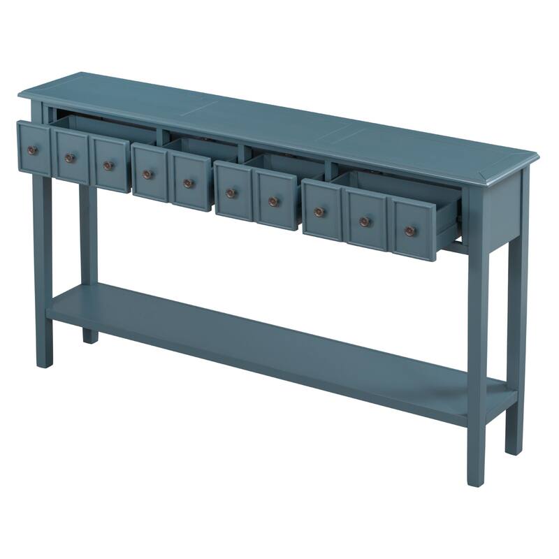 Multi-drawer entry console table