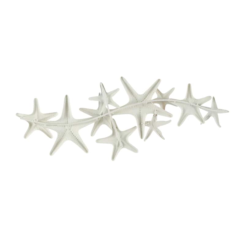 Metal Starfish Layered Wall Decor with Blue and Red Accents - Brown - Roche River Decor
