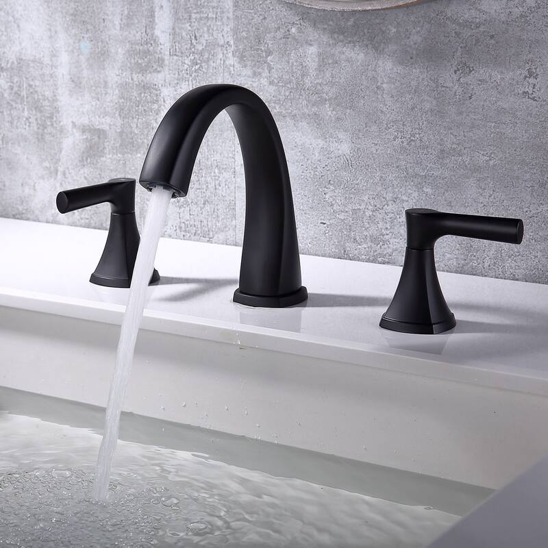Proox 8" Widespread Bathroom SpotShield Basin Faucet w/ Drain Assembly
