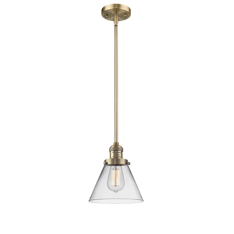 Innovations Lighting Large Cone Single Light 8" Wide Mini Pendant with