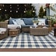 Style Haven Gingham Check Indoor/Outdoor Area Rug.. - Bed Bath & Beyond ...