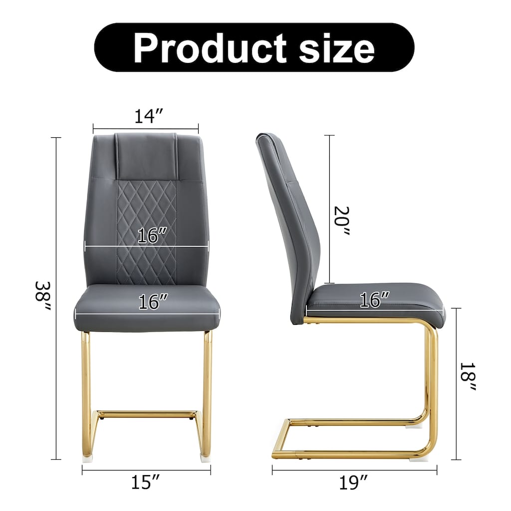 Faux Leather Dining Chairs
