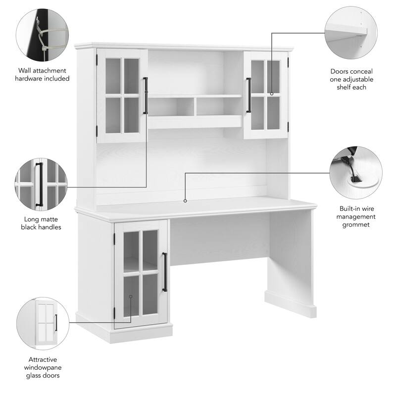 Westbrook 60W Computer Desk with Hutch by Bush Furniture
