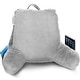 preview thumbnail 7 of 143, Nestl Memory Foam Reading Pillow with Backrest, Arms and Pockets Medium - Silver