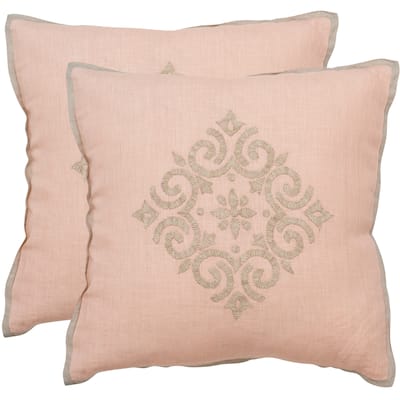 SAFAVIEH Isola Petal 20-inch Square Throw Pillows (Set of 2)