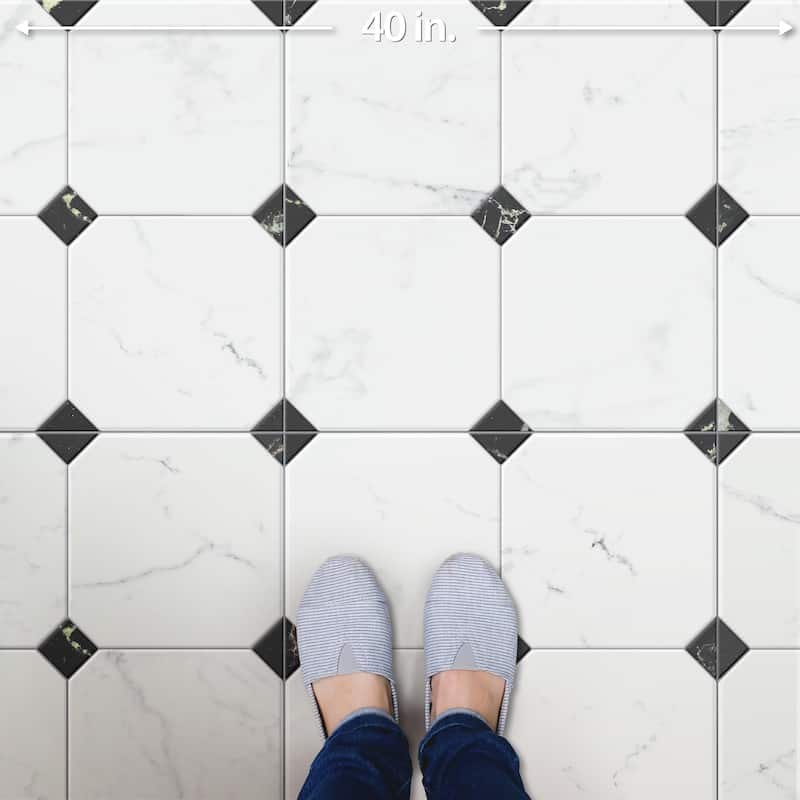 Merola Tile Betera Blanco 22-3/4" x 22-3/4" Porcelain Floor and Wall Tile