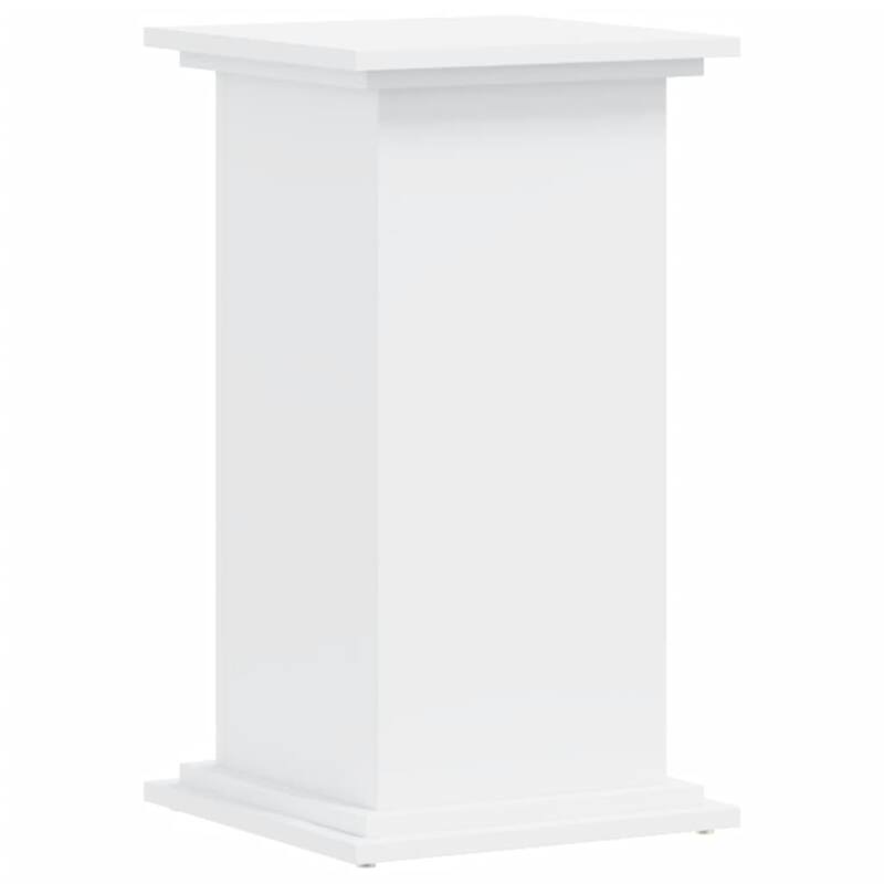 vidaXL Plant Stand White Engineered wood Medium Minimalistic - 13.0 x 13.0 x 23.6 in.