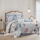 preview thumbnail 19 of 35, Madison Park Gisele 8 Piece Cotton Comforter Set Blue - King