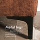 preview thumbnail 5 of 56, OVIOS Mid-Century SUEDE Leather Chaise Reversible Sofa