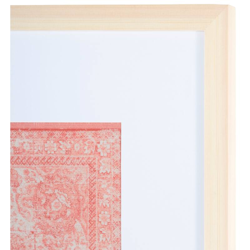 SAFAVIEH Felisa 25-inch Pink Framed Textile Wall Art