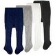 preview thumbnail 1 of 4, CozyWay Cable Knit Leggings, 4 pair, white/black/lightgray/navyblue