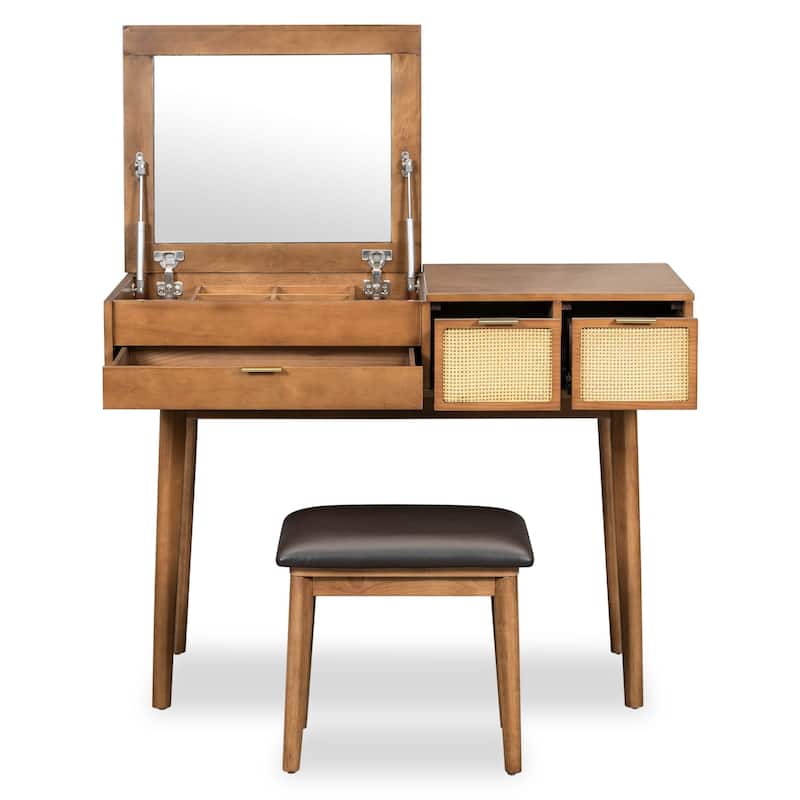 Classic Wooden Makeup Dresser Set