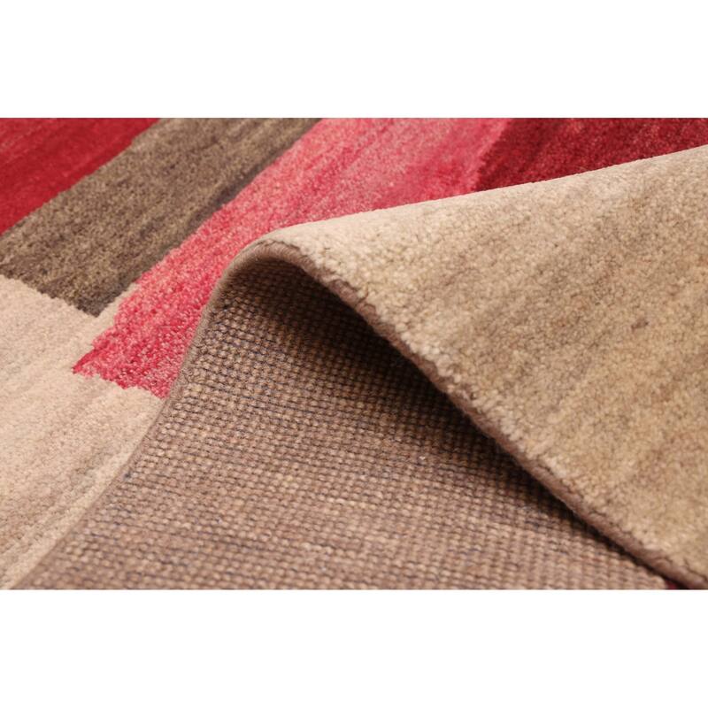 ECARPETGALLERY Hand-knotted Peshawar Ziegler Light Khaki Wool Rug - 4'11 x 6'9