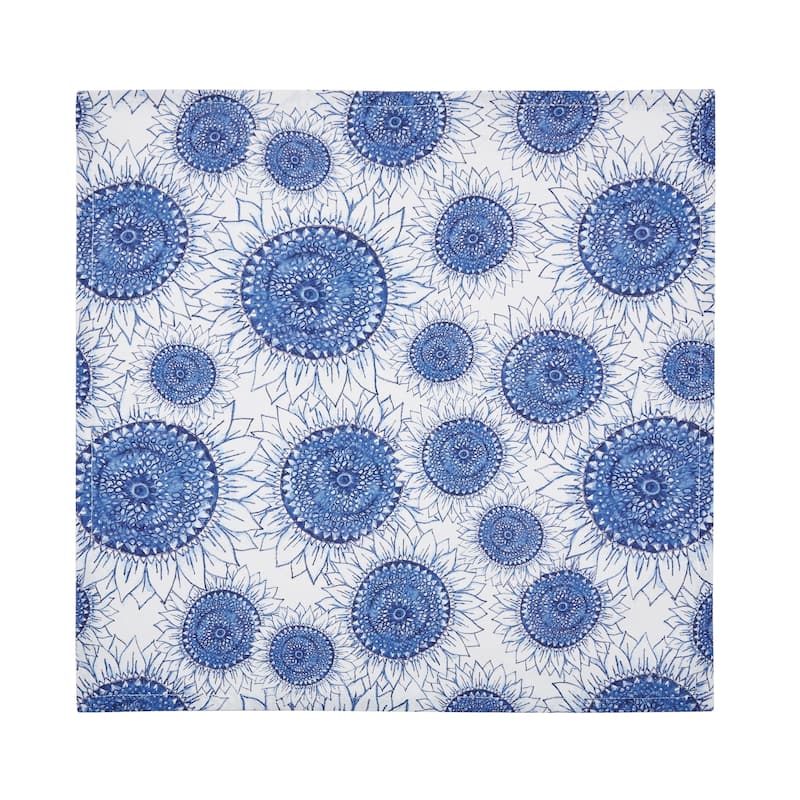 Blue Harvest Sunflower Napkin S/6