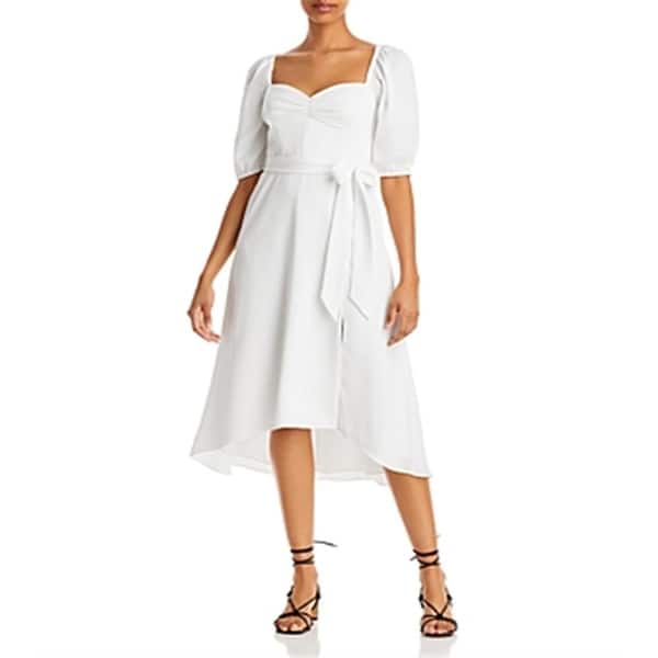 Aqua Women's High Low a Line Dress White Size 14 - Bed Bath & Beyond ...