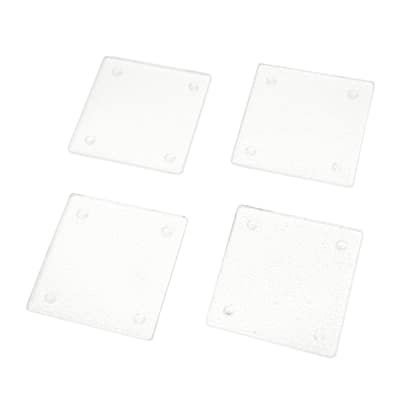Creative Home Set of 4 Durable Tempered Glass Coasters