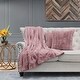 preview thumbnail 31 of 59, FakeFur Throw & 2 Pillow Shell Combo Set, 50" x 60" & 60" x 80" 50" x 60" - ash rose