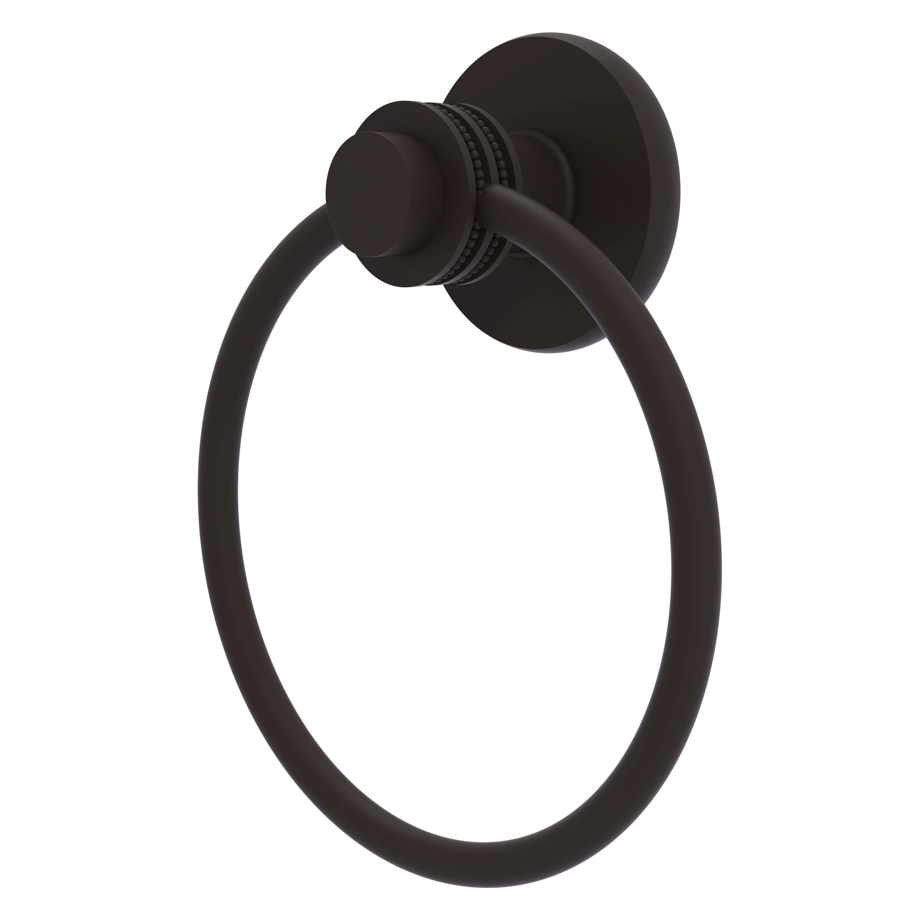 Allied Brass Mercury Collection Towel Ring with Dotted Accent