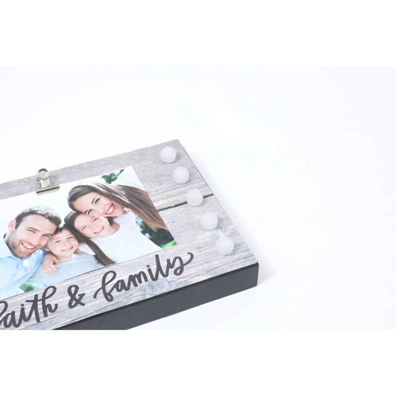 2-Piece Friends and Family Picture Box Frame with Lights