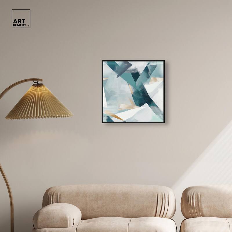 Cerulean Shard Canvas by Art Remedy