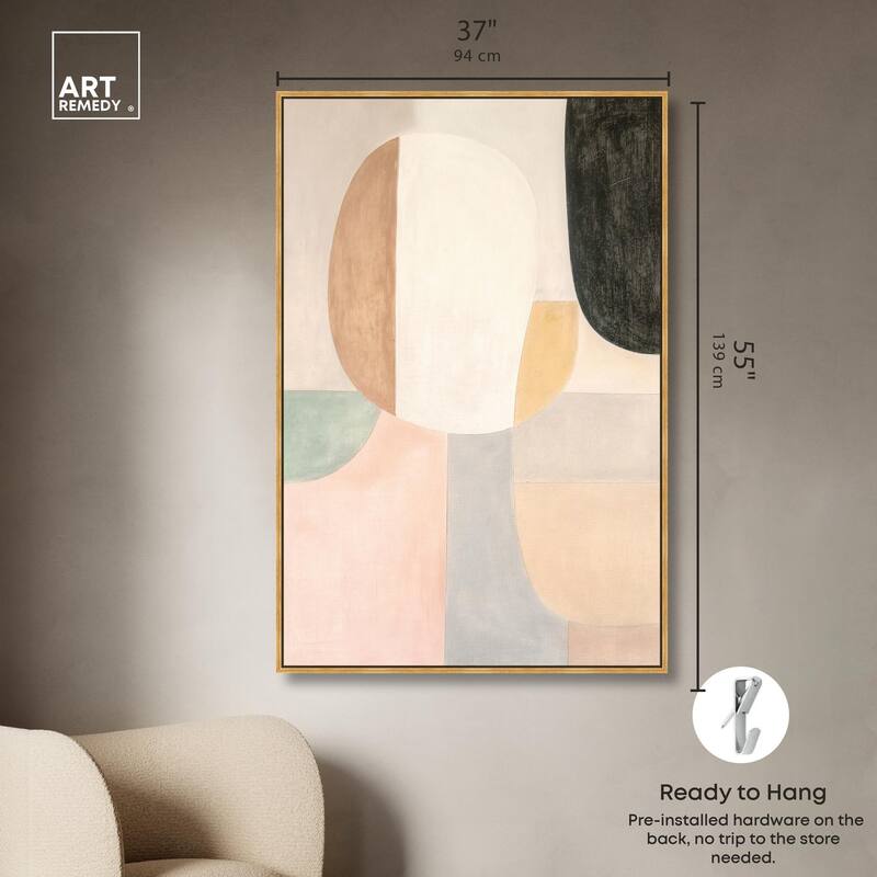 Soft Cubism I Canvas by Art Remedy