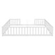 preview thumbnail 28 of 32, Double Twin Floor Bed with Fence, Guardrails,Without Door