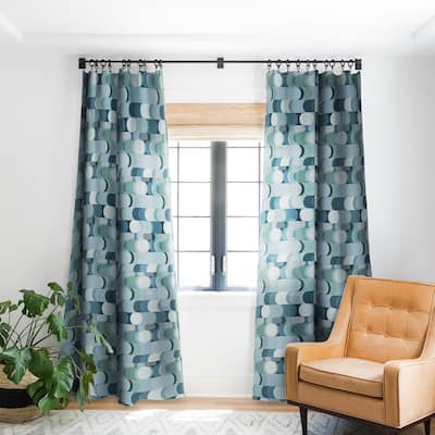 Blackout Scandinavian Elegance Rounded 1 Made-to-Order Curtain Panel (One Panel)