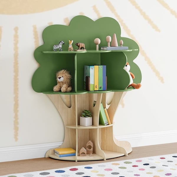 slide 2 of 6, Tree Bookcase - Greenguard Gold Certified Green