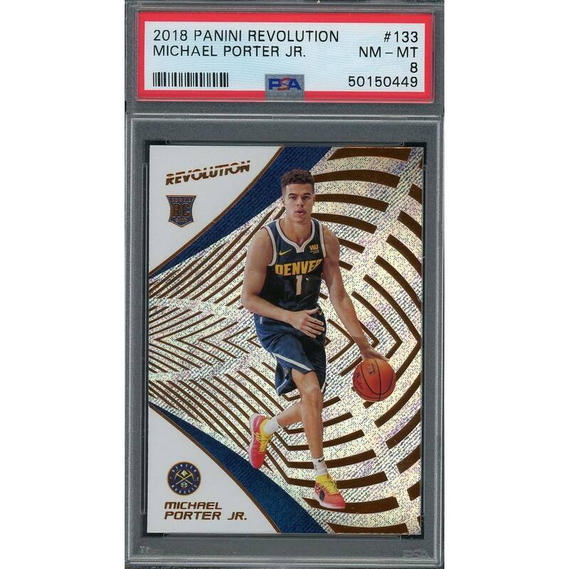Michael Porter Jr 2018 Panini Revolution Basketball Rookie Card RC #133 Graded PSA 8 - 8'6" x 11'6"