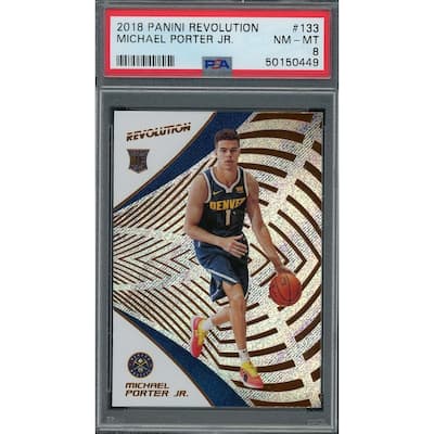 Michael Porter Jr 2018 Panini Revolution Basketball Rookie Card RC #133 Graded PSA 8 - 8'6" x 11'6"