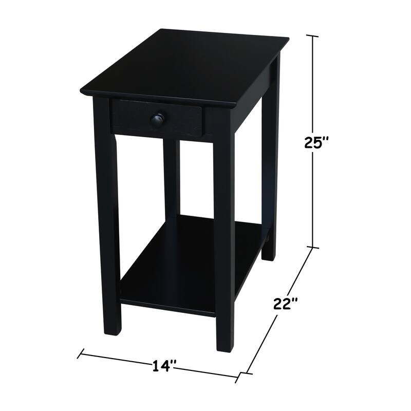 The Gray Barn Moonshine Narrow End Table - 22" x 14"
