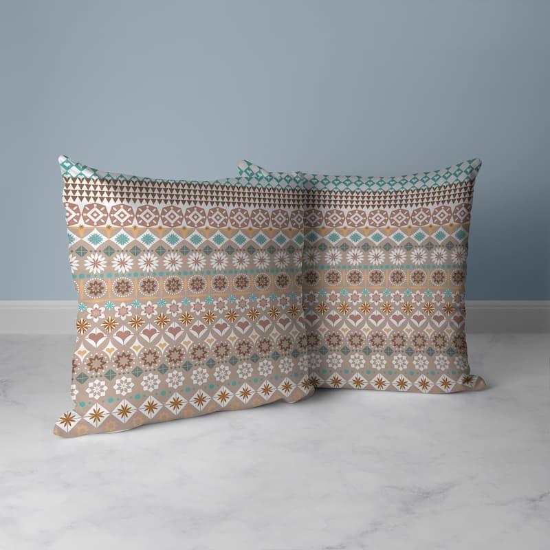 Shape Synergy Faux Suede Reversible Throw Pillow Light and Orange